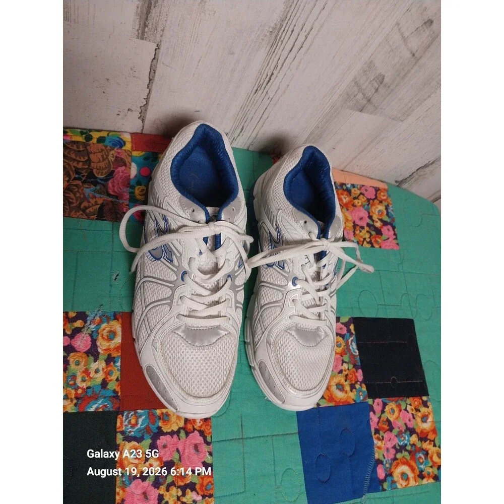 Gravity Defyer Super Walk TB9004MWS-M Men's White Lace-Up Walking Shoes, Size 8